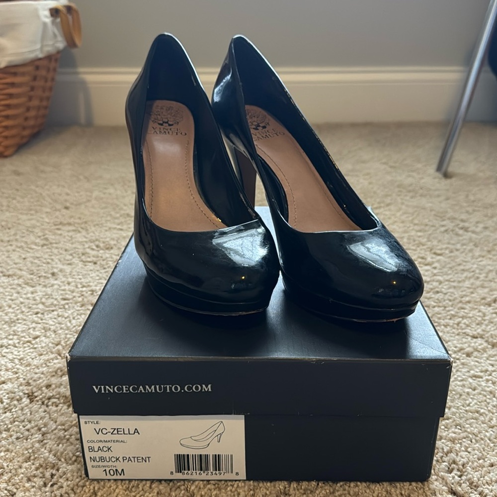 Vince Camuto Black Patent Heels